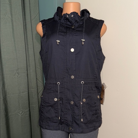 YMI Jackets & Blazers - YMI Dark Gray Sleeveless Vest